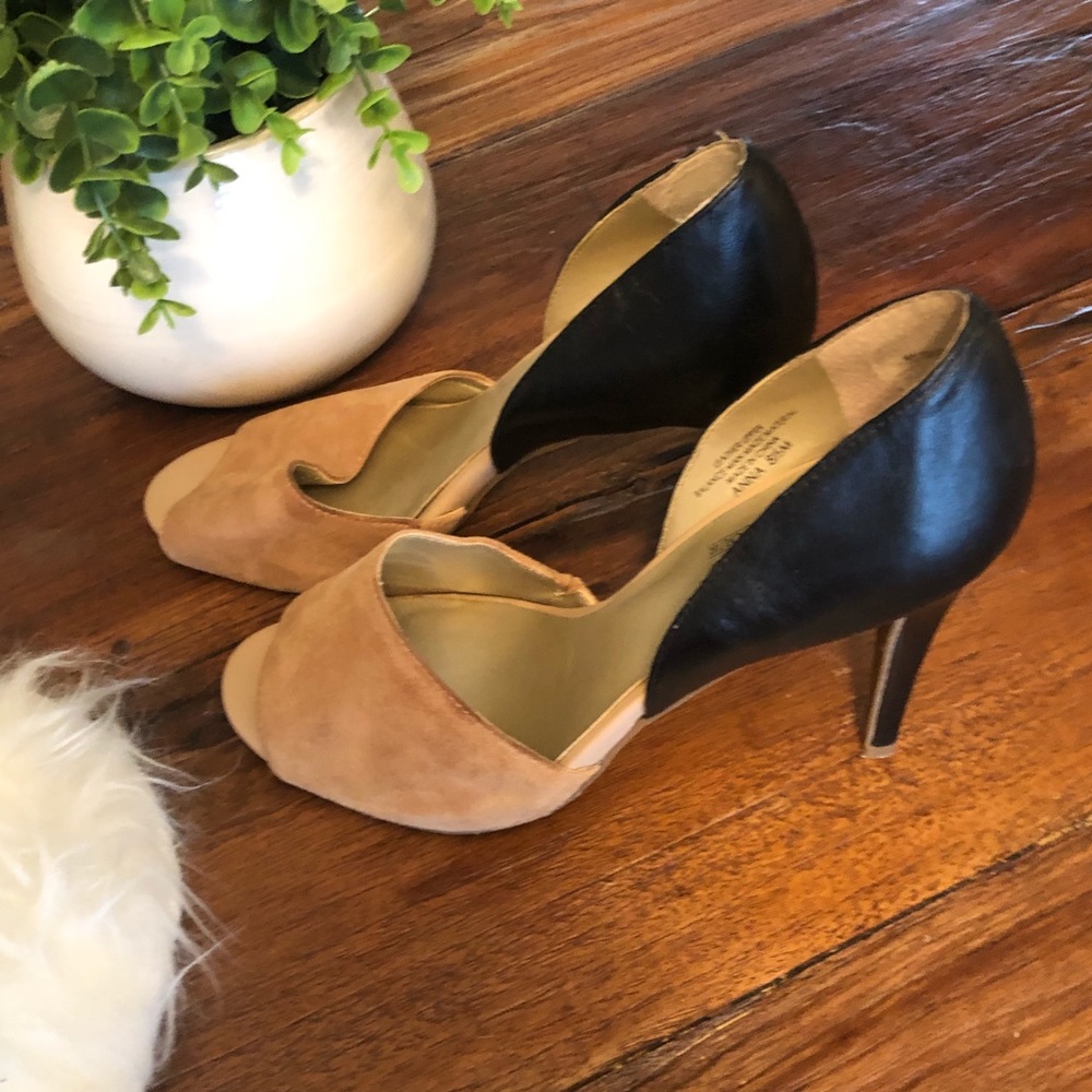 Coach and Four Black and Tan high heels.